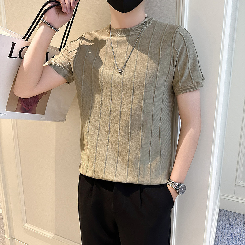 A135-75022男士PL领春夏秋针织短袖冰丝短袖P55控79,男装T恤,电商A135（原星座819）