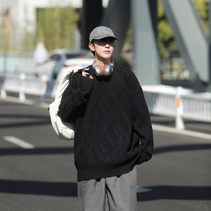 9901 潮秋冬男士保暖糯软宽松舒适毛衣 高品质 十色可选 P68控89，男装针织衫/毛衣，电商A135（原星座819）