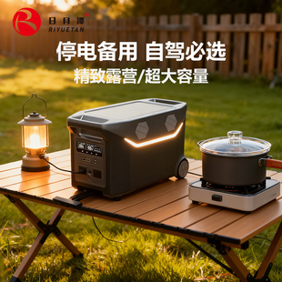 日月潭便携电源220v户外移动电源大功率摆摊露营自驾游大容量应急家用备