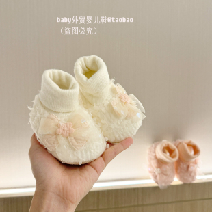 袜3 1岁女宝宝软底防滑学步鞋 春秋冬季 12个月新生儿不掉鞋