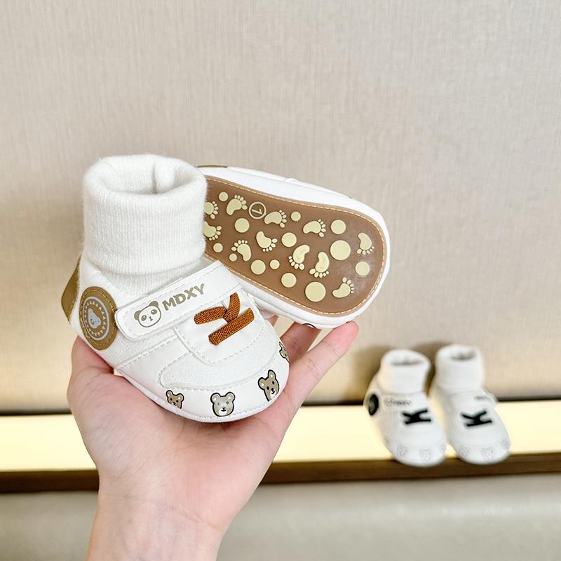 秋冬季婴儿鞋加厚保暖棉鞋袜