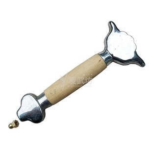 武术表演剑不锈钢剑柄木柄元宝护手剑护具武术剑装具电镀刀剑配件