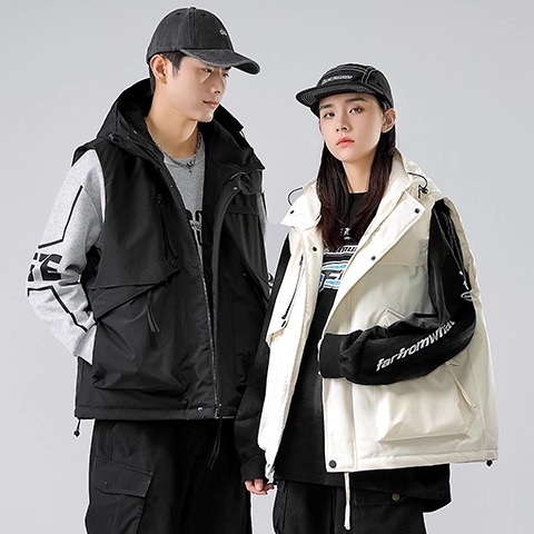 工装棉马甲情侣款加厚保暖