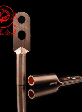 凤凰国标A级双孔铜接头DT-70MM2 铜鼻子 双眼铜接线端子 一只
