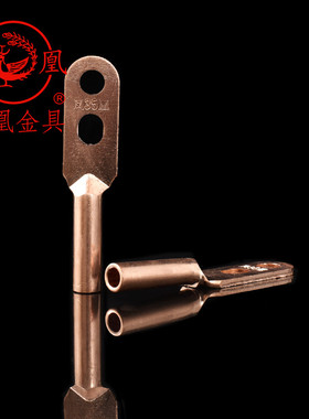 凤凰国标A级双孔铜接头DT-35MM2铜鼻子 双眼铜接线端子 一只