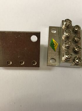 JDG接地端子A型2+2地排双层M4螺丝4位接线端子铜块