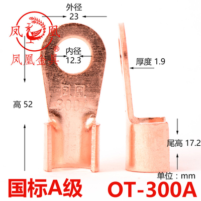 凤凰国标A级12mm接线鼻