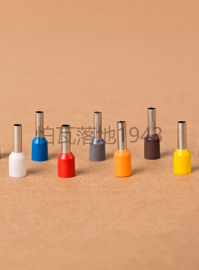 E2510 欧式端子冷压 插针管型端子接线端子铜鼻子 针型端子1000只