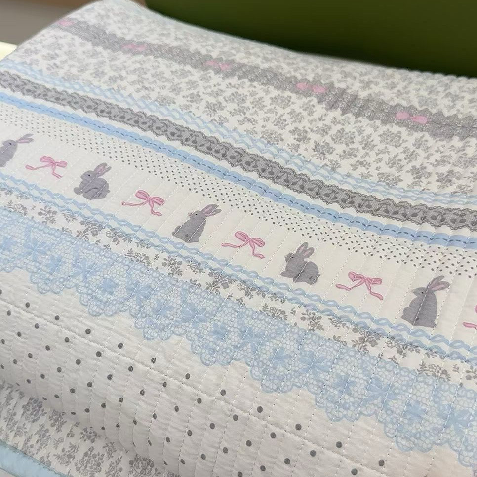 韩系卡通纯棉床盖 碎花绗缝床单 柔软亲肤床品,床上用品,床盖,淘宝优惠券,粉丝福利购,淘宝优惠卷