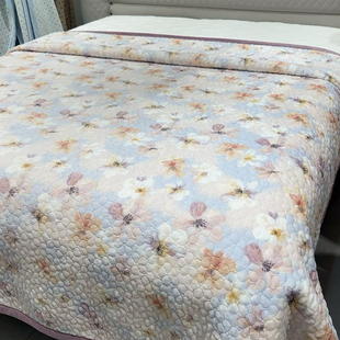 双面床盖一面绒一面纯棉绗缝床盖 秋冬保暖床品加厚多功能盖毯