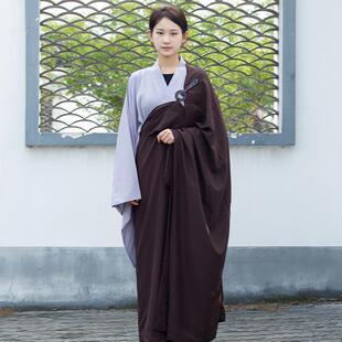 特卖善圆海青居士服菩萨戒曼衣男女同款五戒居士五条缦衣僧服海清