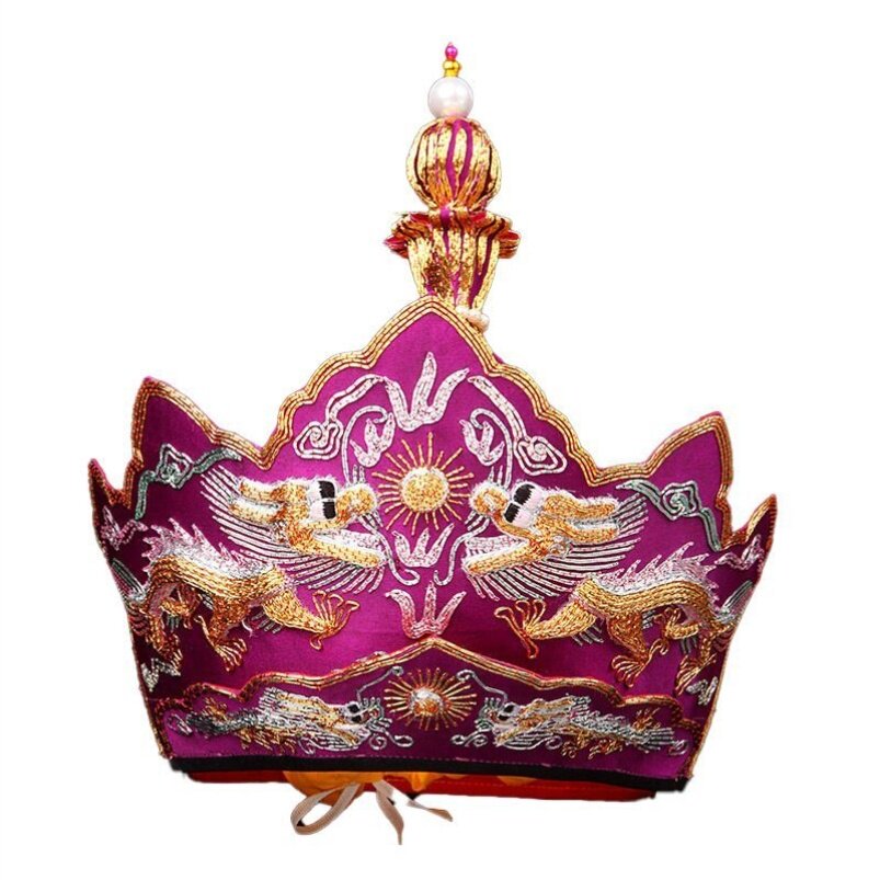 毗卢帽法师帽五佛冠法会用品僧帽手工刺绣唐僧帽带铁皮桶包邮