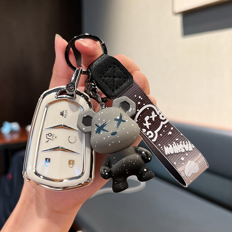 适用凯迪拉克钥匙套xt5 xt4 xt6 ct5 ct6 ct4款xts壳atsl车钥匙包