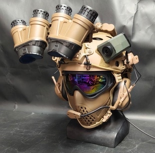 无贼军迷cos战术头盔套装三角洲威龙面具四目夜视仪模型cs装备带