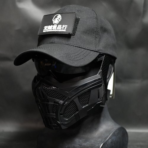 无贼毒蝎半脸面具防护棒球帽透气骑行口罩cos漫展cs野战下场装备