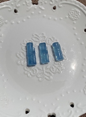 新货天然海蓝宝竹节吊坠蓝色小竹子精品级男女水晶锁骨链自然光拍