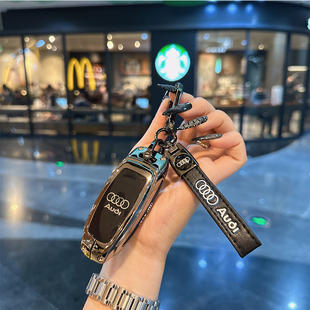 A6L A8L Etron包高档男 适用奥迪钥匙套新款 Q7扣Q8壳Q4 A3L