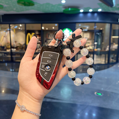 宝马钥匙套简约大气网红搭配