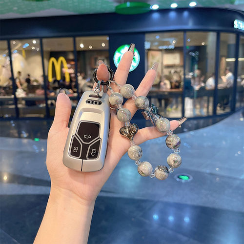 适用奥迪钥匙套新A4L/Q5L/A5/Q7/TT汽车钥匙扣包壳金属男女