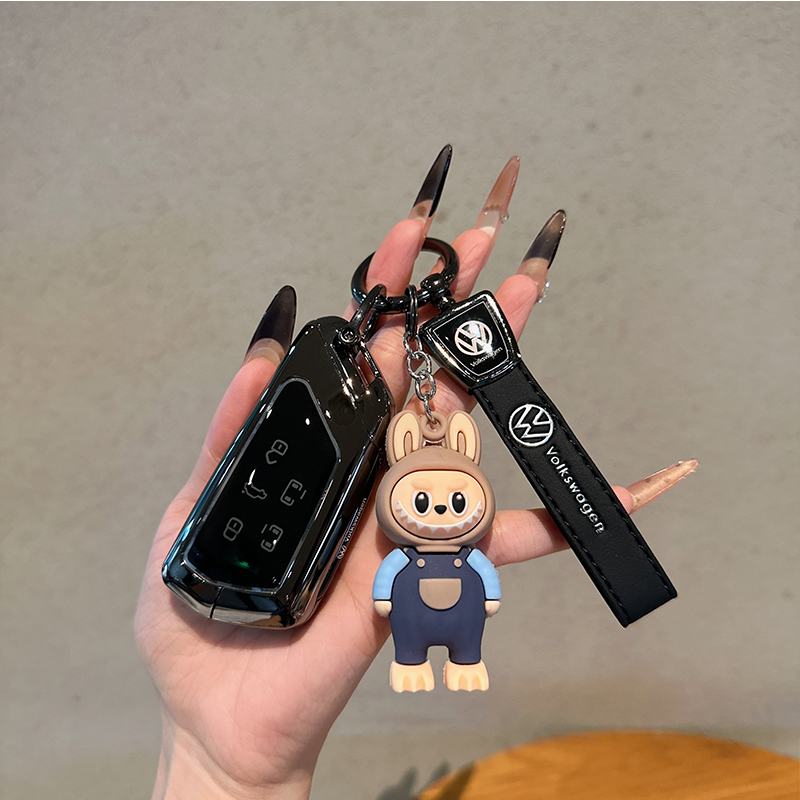 适用大众威然钥匙套新款蔚然旗舰版高档汽车金属壳扣男女