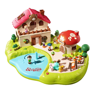 儿童磁力惊喜乐园过家家房子玩具女孩子的益智3-6岁生日礼物4爆款