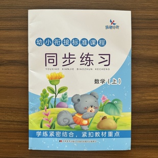 幼小衔接标准课程同步练习 数学上册 小学入学准备幼儿园学前教育 包邮 12岁少儿一日一练学前班教材 满42