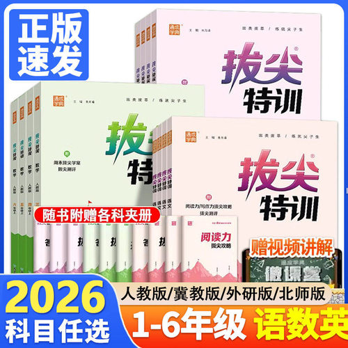 2026小学拔尖特训1-6人教版