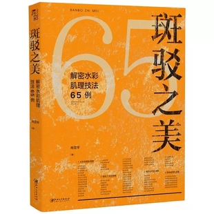 每300减40 水色纸笔辅助工具材料肌理篇 解密水彩肌理技法65例 水彩技法水彩肌理水彩画教程水彩风景临摹艺术绘画技法 斑驳之美