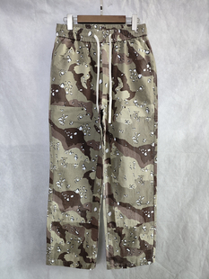 陈冠希 K洛特 沙漠迷彩 机能工装风 潮流情侣直筒休闲裤 长裤裤子