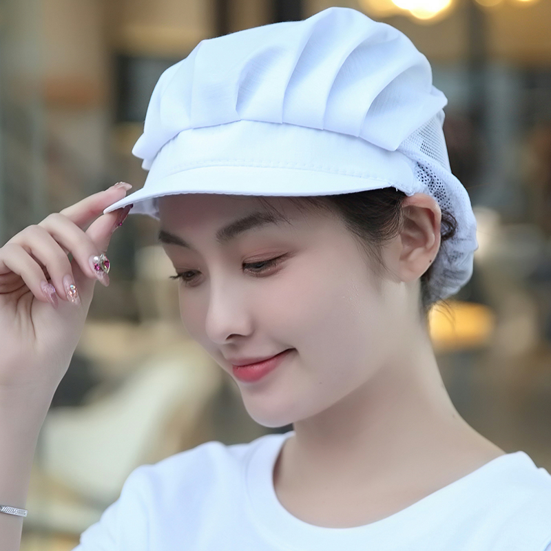 韩式网眼透气工作帽防尘防污防掉发餐饮食堂工厂车间工人工作帽子在类目 服饰配件/皮带/帽子/围巾, 帽子中 - 来自Buy2taobao.com提供专业的淘宝代购服务