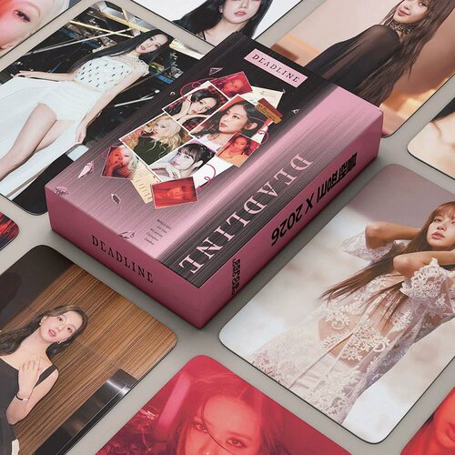 粉墨DeadLine55张自印小卡ROSE LISA JISOO JENNIE明信片应援卡
