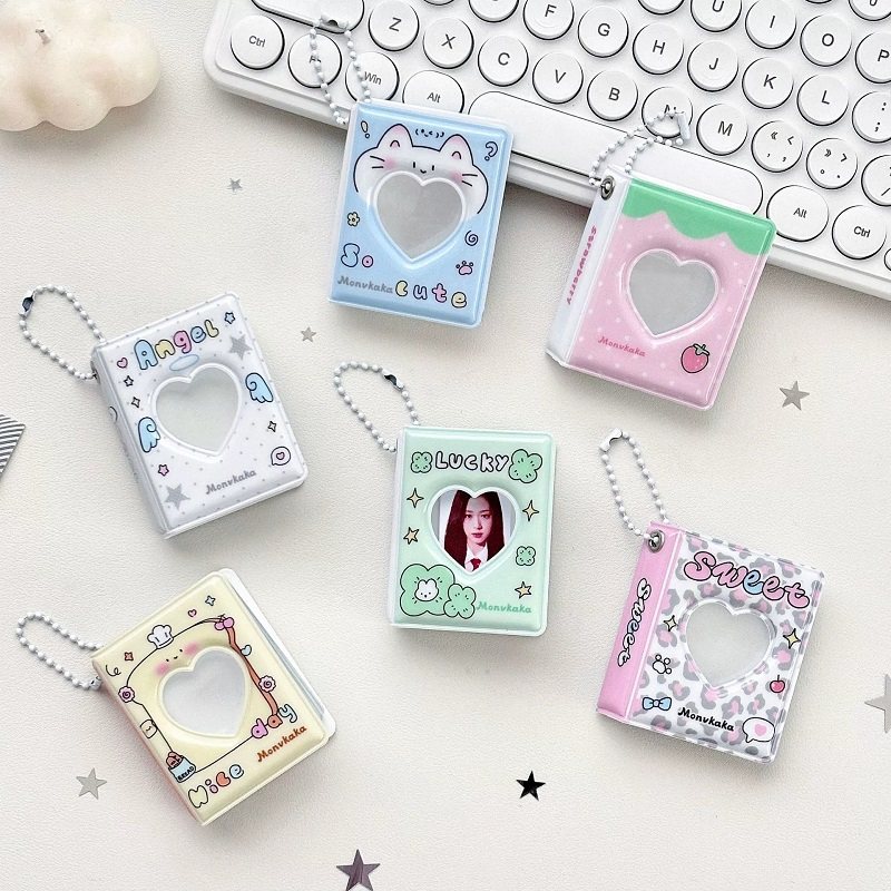 原创草莓一寸卡册大头贴相册证件照相册挂件收纳册追星小卡卡册