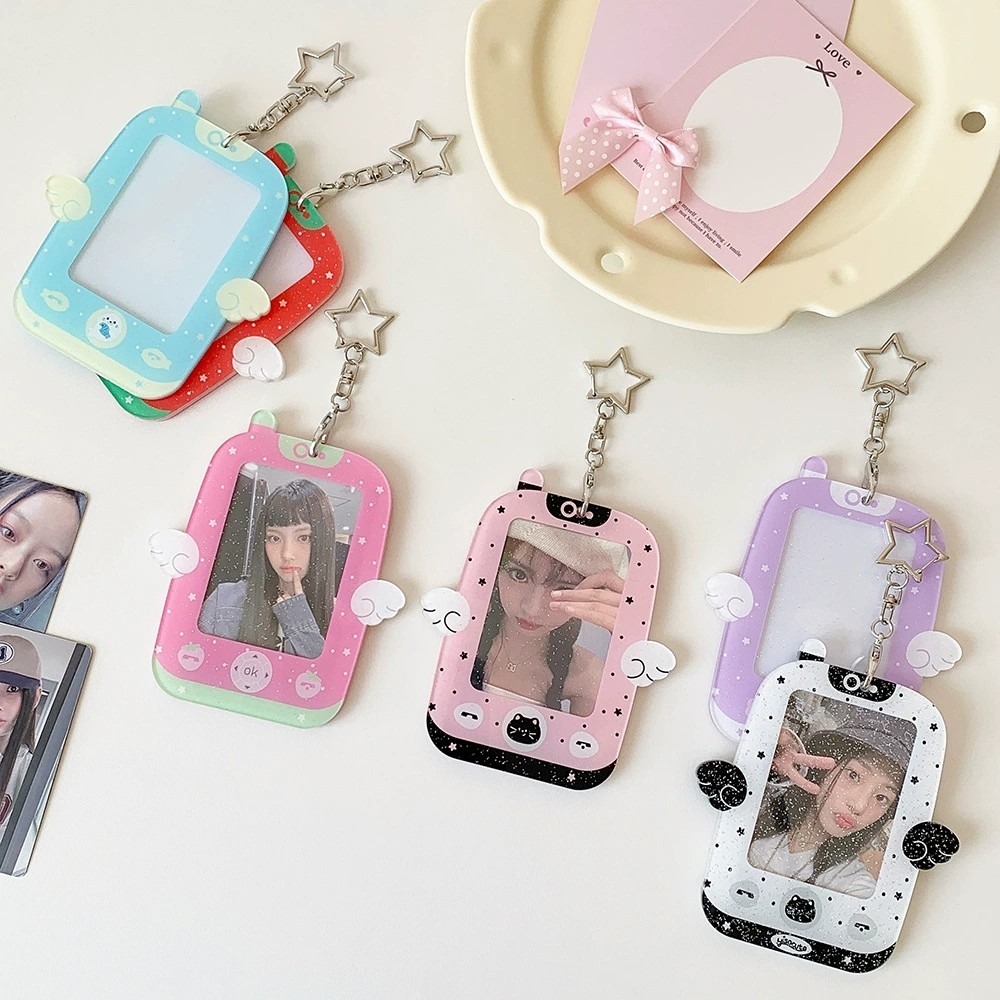 原创亚克力小翅膀卡套三寸拍立得收纳套展示包挂件追星小卡保护套,收纳整理,卡套,淘宝优惠券,粉丝福利购,淘宝优惠卷