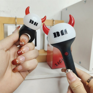 babymonster小怪兽迷你应援棒发光灯钥匙扣手灯自制周边戒指挂件