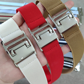 男女通用商务懒人可调节长度隐形腰带女牛仔裤 皮带男简易百搭裙带