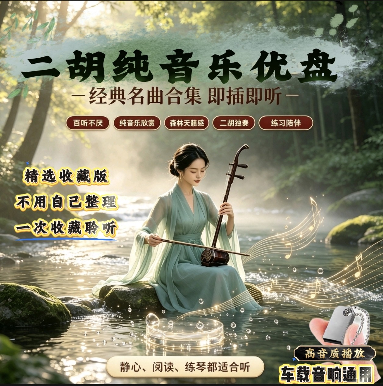 二胡纯音乐U盘经典名曲合集