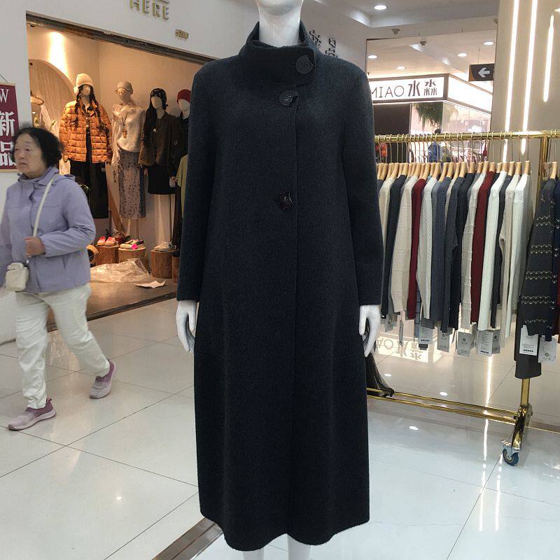 三SMVS751 高档双面呢驼绒大衣女2026冬季新款韩版气质羊毛外套
