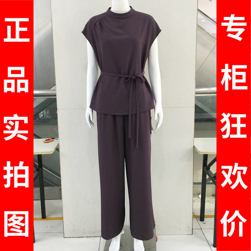飞子8832 中年短袖套裤女2026夏季新款韩版洋气妈妈两件套装