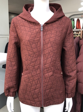 广娜丽人882E318 中年连帽外套女2026春季新款妈妈洋气夹克上衣