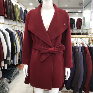 瑾钰兰昕8926 双面呢羊绒大衣女2026冬季新款韩版中长款羊毛外套