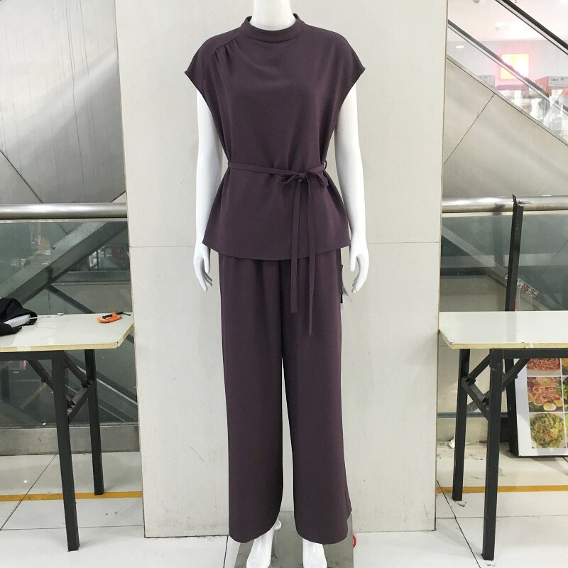 飞子8832 中年短袖套裤女2026夏季新款韩版洋气妈妈两件套装
