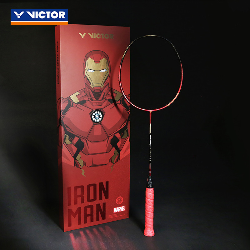 VICTOR威克多钢铁侠羽毛球限量礼盒IRON MAN METALLIC漫威联名