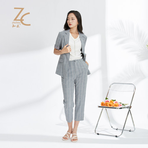 自然腰长裤薄款2022年夏季