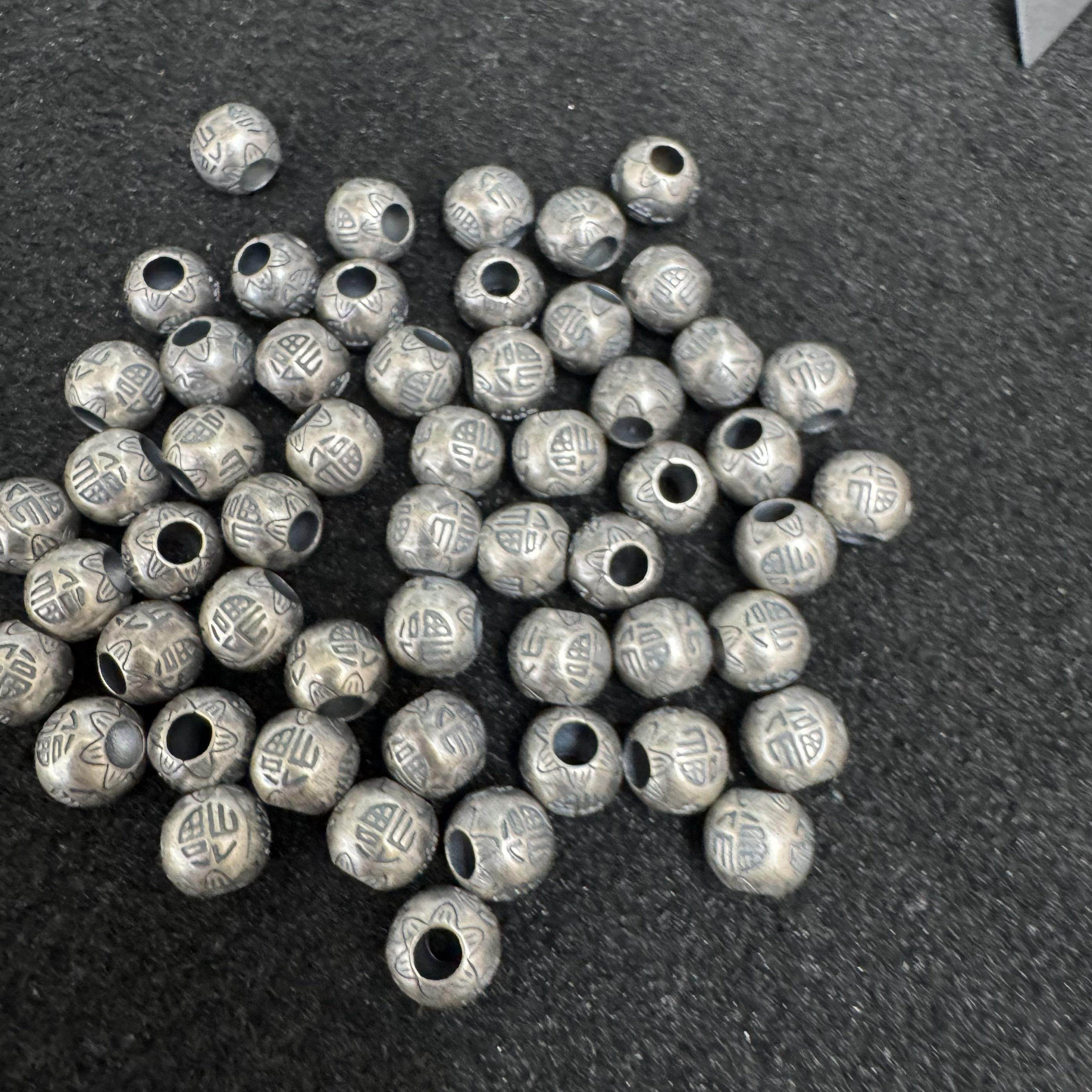 f1精工三七老银福字隔珠手串配件手工diy文玩佛珠手串编绳配饰,饰品/流行首饰/时尚饰品新,手饰/手串,淘宝优惠券,粉丝福利购,淘宝优惠卷