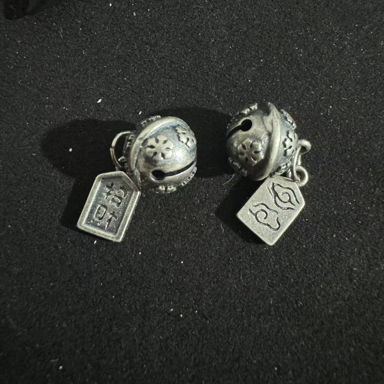 DIY精工三七老银招财纳福铃铛手链diy配件手工编绳手链手串银配饰,饰品/流行首饰/时尚饰品新,银饰吊坠,淘宝优惠券,粉丝福利购,淘宝优惠卷