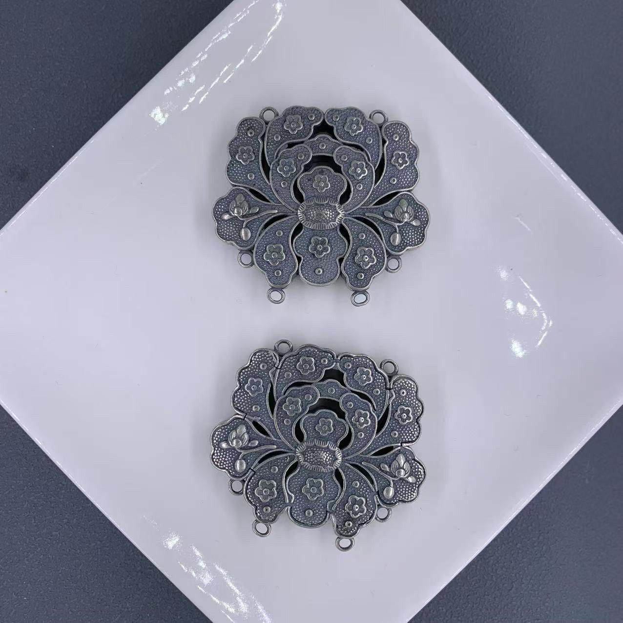 DIY精工三七老银桃花吊坠配件手工diy文玩时尚配饰佛珠手串,饰品/流行首饰/时尚饰品新,手饰/手串,淘宝优惠券,粉丝福利购,淘宝优惠卷