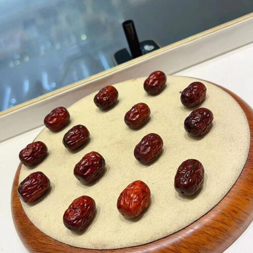 紫檀大枣手工diy编织手链项链文玩时尚配饰佛珠手串配件隔珠桶珠