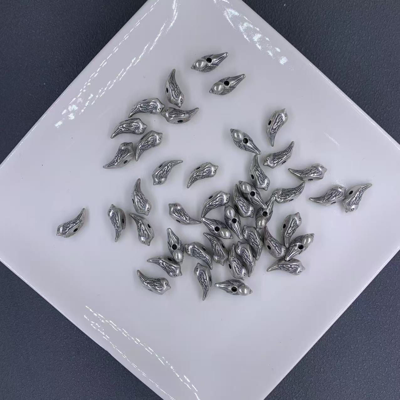 DIY精工三七老银小鸟隔珠手工编绳文玩佛珠配饰配件,饰品/流行首饰/时尚饰品新,手饰/手串,淘宝优惠券,粉丝福利购,淘宝优惠卷