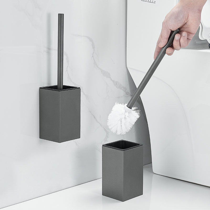 舒尚雅落地/壁挂双用枪灰马桶刷