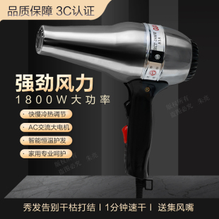 818大功率1800W冷热风家用发廊大风力速干吹风机 光明电吹风RCT